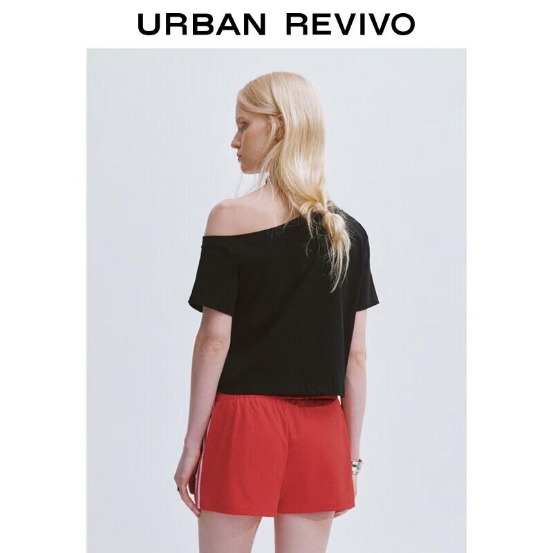 UR2026 Women's Asymmetrical Neck T-Shirt