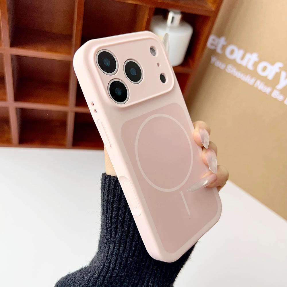 Original Liquid Silicone Magnetic Case for iPhone 17 Pro Max Magsafe Wireless Charging Soft Shockproof Cover for iPhone17 17Pro