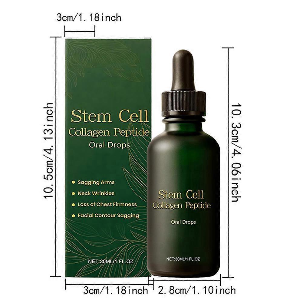 Anti-Aging Stem Cell Collagen Peptide Drops Firming Lifting Oil for Improve Skin Texture & Reduce Wrinkles