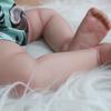 BZDOLL 60 cm 3D-maling Hud Myk Silikon Reborn Baby For Girl Realistisk Prinsesse Småbarn Art Dukke Klut Blondt hår med vaskulært hår