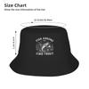Fish Around And Find Trout Fishing Fishermen Bucket Hat  Hip Hop Fisherman Caps Portable Beach Travel Sun Hats For Unisex  Cap