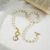 Elegant Zircon Necklace For Women Heart Pendant Necklaces Luxury Imitation Zircons Chain Necklaces Korean Zircon Girls Gifts