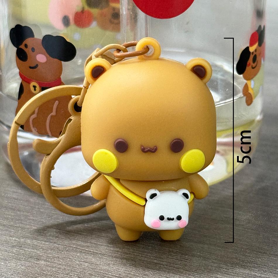 In Stock Panda Bubu And Yier Pendant Dolls Kawaii Toys Cute Cartoon Panda Bear Doll Key Chain Backpack Pendant Couple Gift