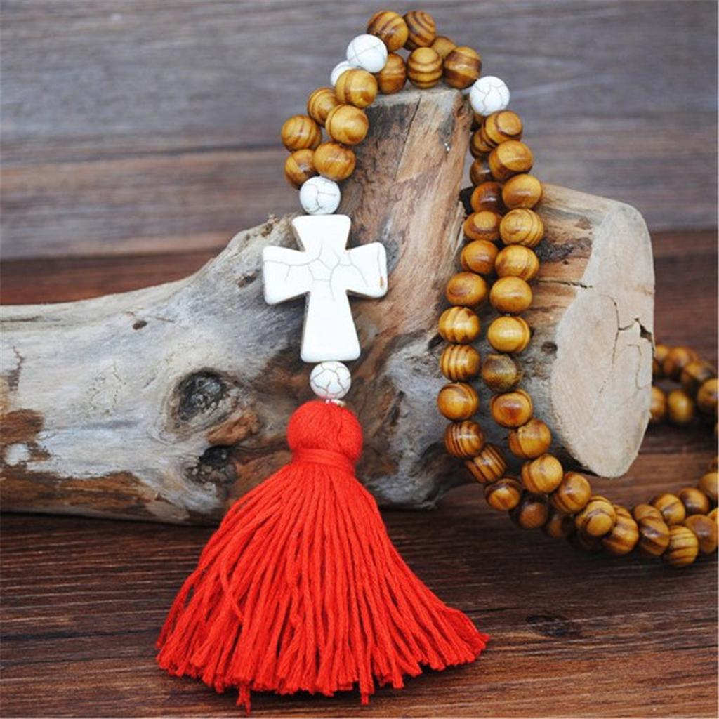 Elegant Long Tassel Pendant Sweater Women Turquoise Beads Necklace Chain Jewelry