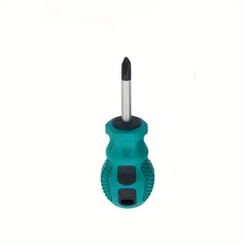 Magnetic Screwdriver Mini Portable Short Shank Screw Driver Rubber Handle Phillips Slotted Screwdriver Repair Hand Tools