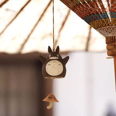 Niedliches Windspiel mit Cartoon-Katze, Kawaii-Innendekoration, japanische Hängedekoration, Heimdekoration, Windspiel für den Garten im Freien