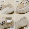 Spring White Shoes New Korean Style Ins Female Student Height Increasing Sports Board Shoes Fashionable Casual Shoes Street Shooting Q821
