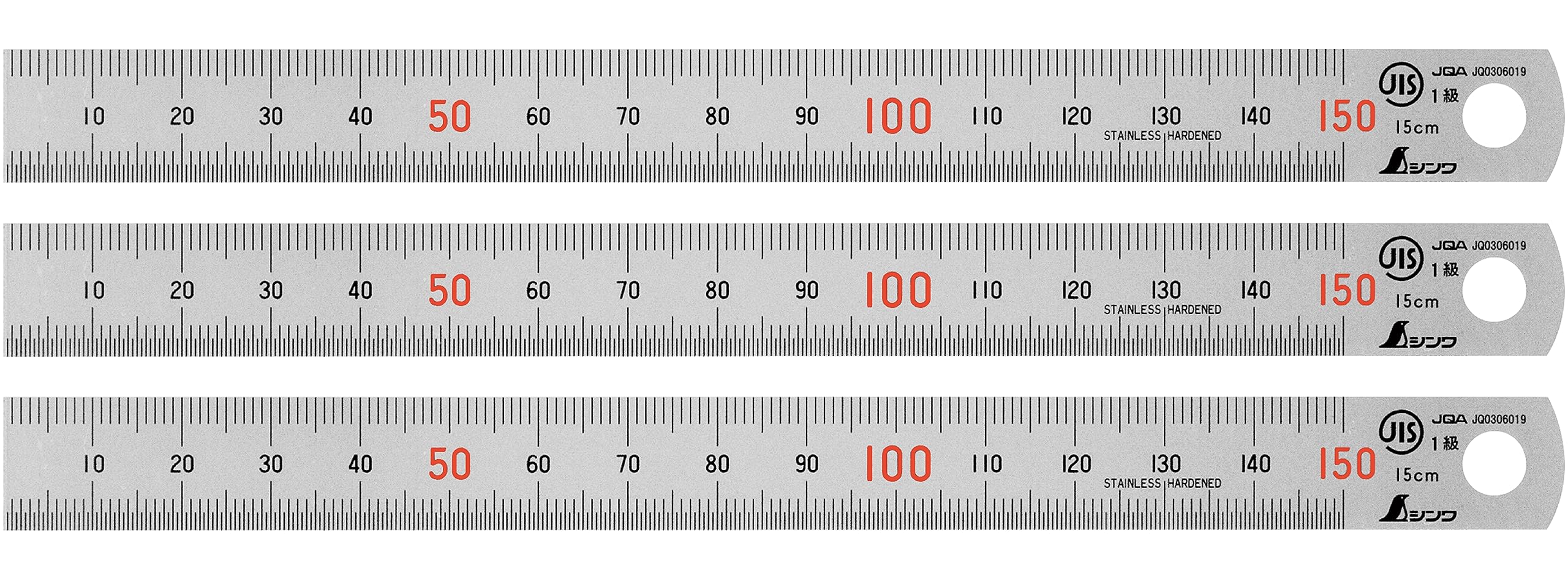

Прямий трафарет Shinwa Sokutei 15 см JIS 3 штуки 51613