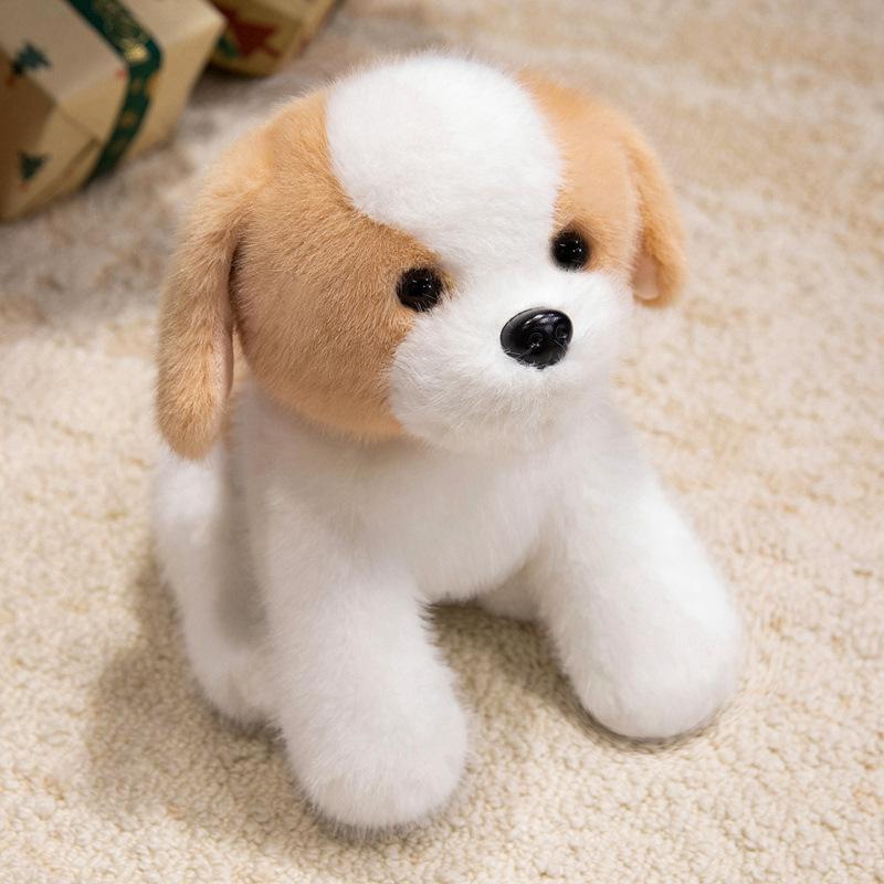 Cartoon Simulation Shiba Inu Husky Doll Plush Toy Small Black Dog Golden Retriever Doll Children'S Soothing Ragdoll