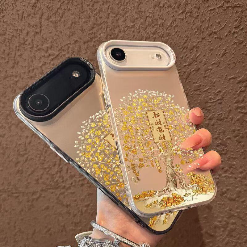 Silver High-End iPhone 17 Air/Pro/Pro Max Case for Wealth Attraction