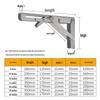 Stainless Steel Foldable Triangle Shelf Bracket Wall-Mounted Storage Rack