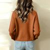 Women's Casual Knit Cardigan with Ruffle Trim and Single-Breasted Button Closure for Daily Wear