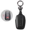 Genuine Leather Retro Key Case for 2021 Toyota Avalon Hybrid