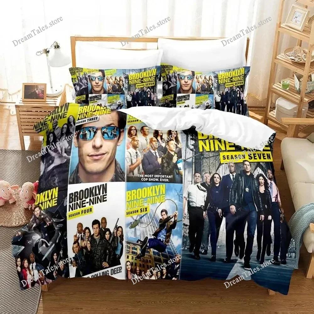 Brooklyn Nine-Nine Bedding Set Boys Girls Twin Queen Size Duvet Cover Pillowcase Bed Kids Adult Fashion Home Textileextile