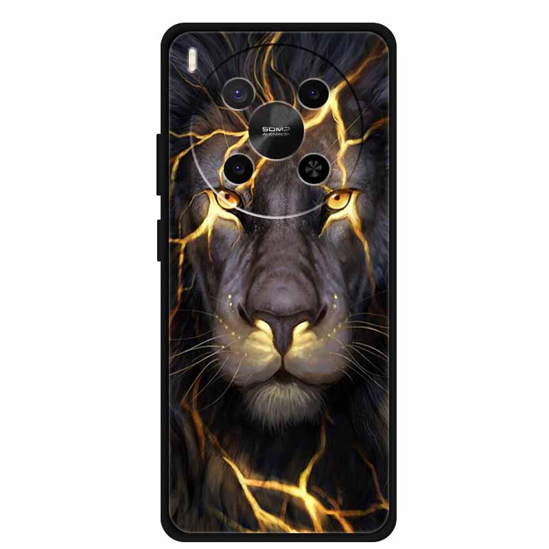 For ZTE Blade V70 Max Case NubiaV 70 Max Wolf Lion Cartoon Silicone TPU Phone Cover For Nubia V70 Max Soft Protective Funda Para