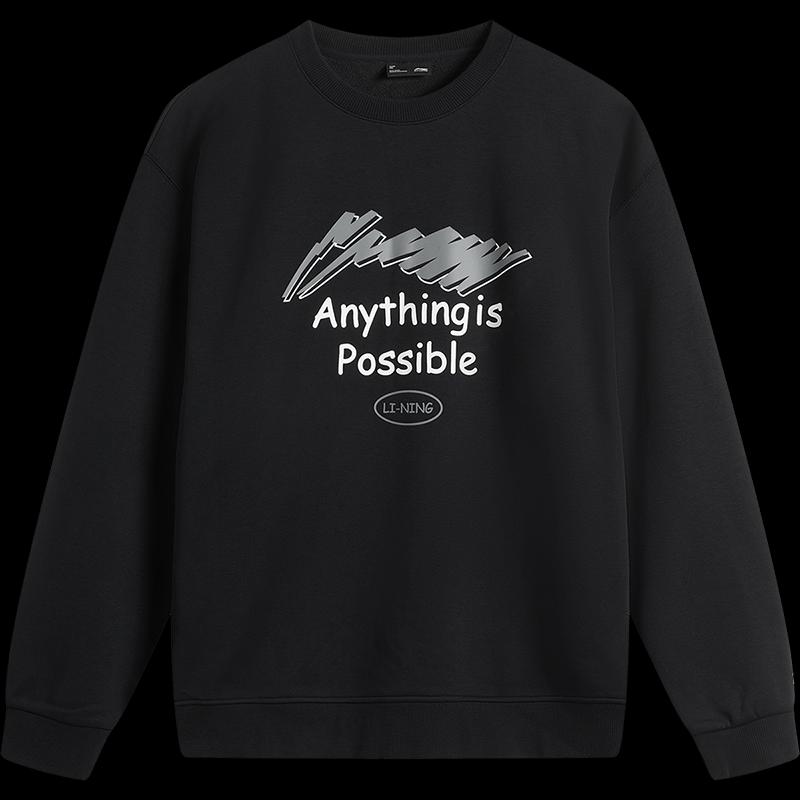 LI-NING Unisex Pullover Crewneck Sweatshirt