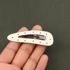 5Pcs Black White Polka Dot Leather Hair Clips Women'S Bangs Bb Clips Cool Sweet Girls Hair Accories Simple Clips