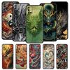 Phone Case For Oneplus 13R 13 12 10T 11 R10 Nord N100 N200 N10 9 9R CE 2 3 Z Pro Lite Soft TPU Chinoiserie Loong Flower Dragon