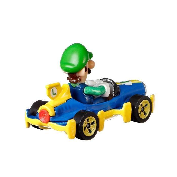 Véhicule miniature - hot wheels - luigi - mario - 3 ans et + - échelle 1/64