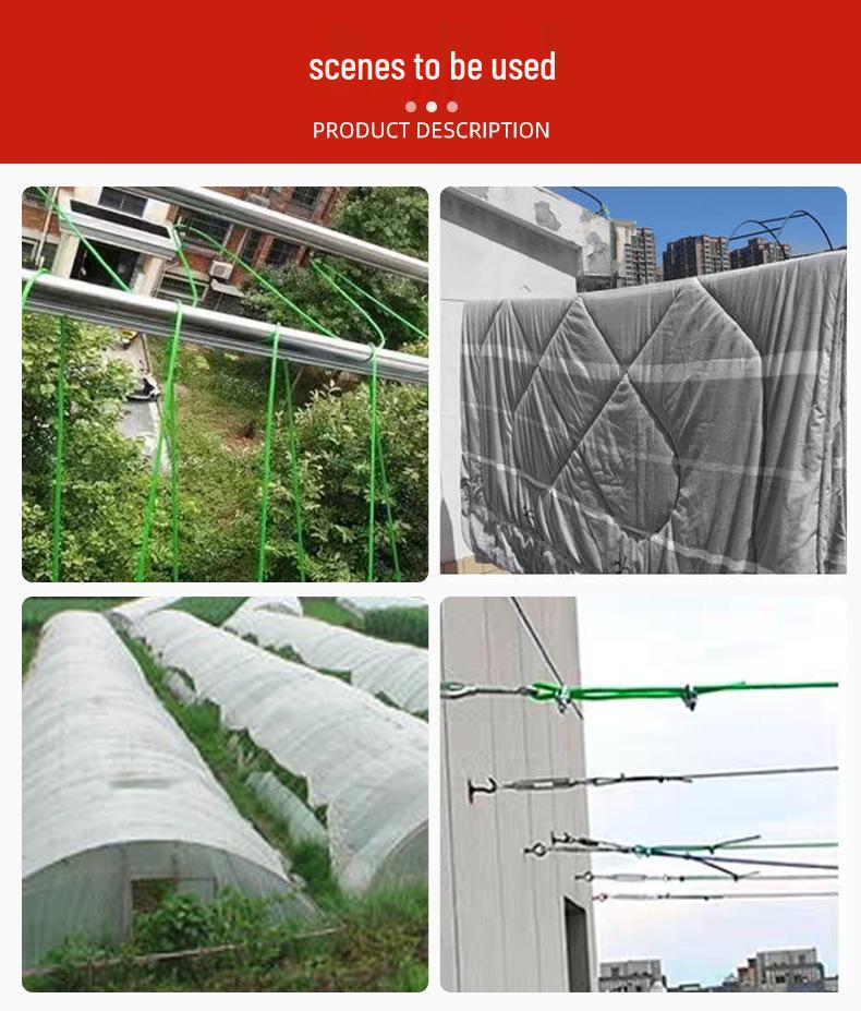 Durable Galvanized Steel Wire Rope for Lifting, Hoisting, and Home Drying
