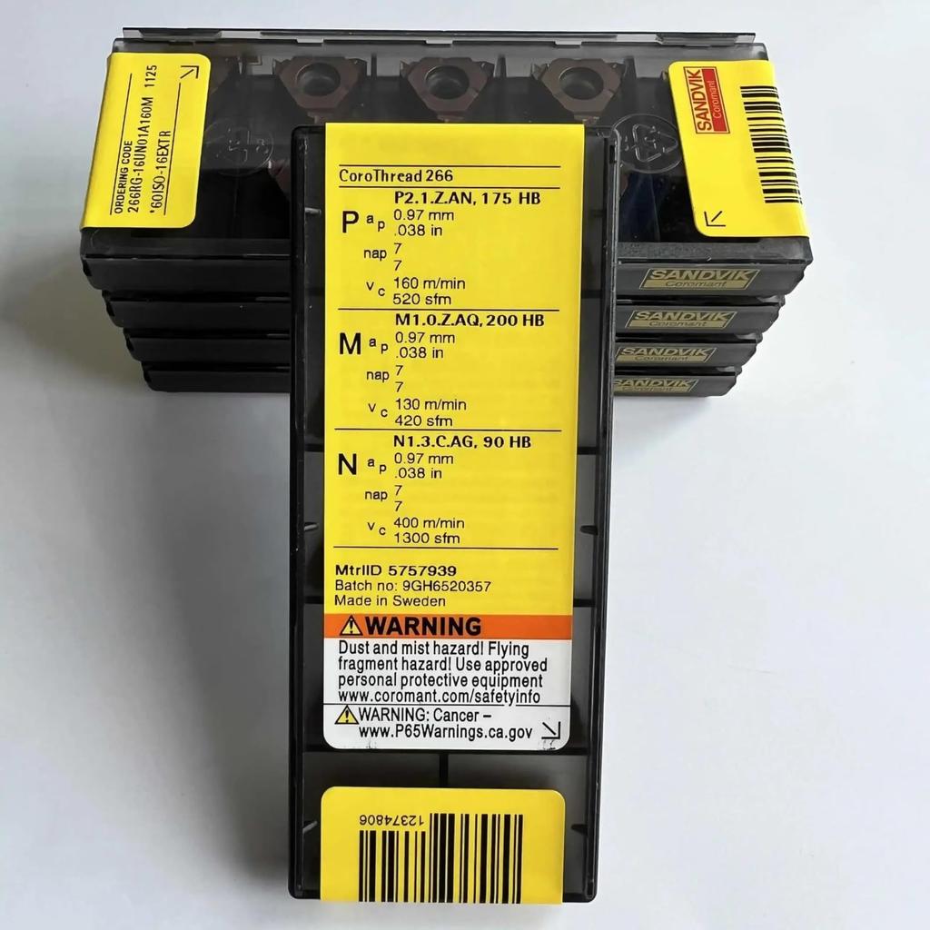 Original Sandvik / 266RG-16UN01A160M 1125 /Carbide CNC Blade 10 PCS