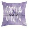 Purple Butterfly Pattern Home Decor Pillowcase Bedroom Living Room Sofa Decoration Polyester Cushion Cover With Zipper