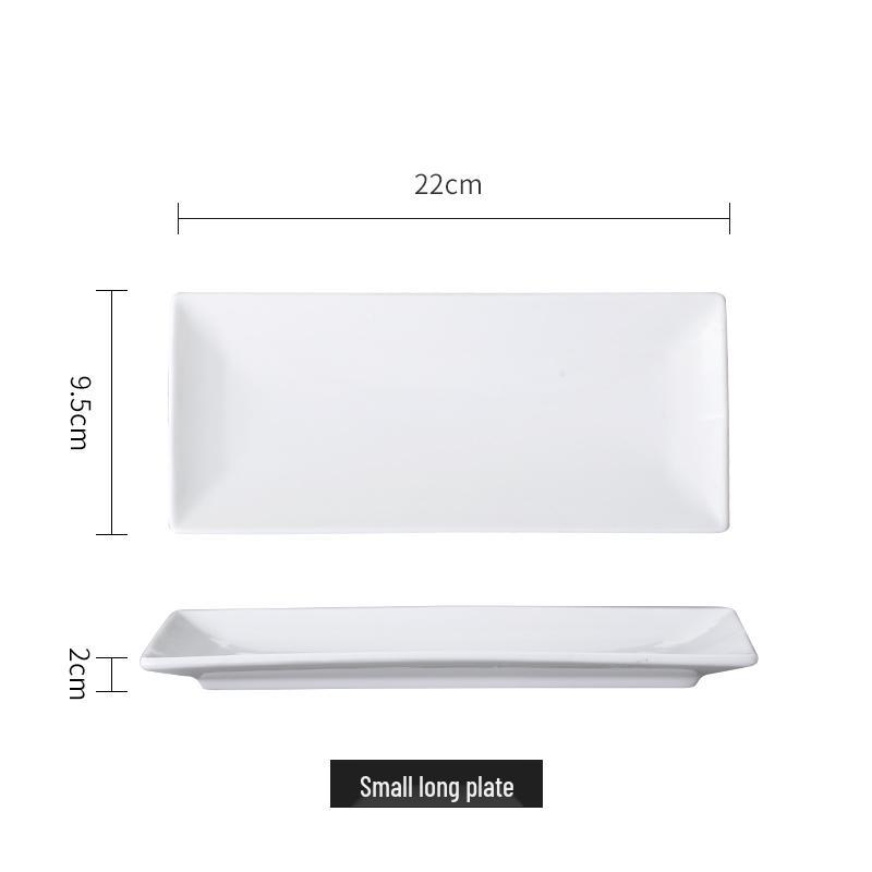 Japanese Ceramic Rectangular Sushi and Snack Plate