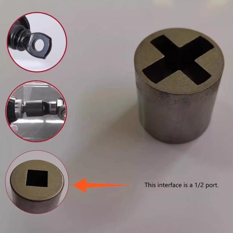 Automotive Wheel Nut Removal Adapter Universal Scissor Jacks Drill Bit Socket Tool Stainless Steel Jacks Socket Adapter