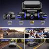 Car 4Lens Dash Cam 2K1080P Car DVR Recorder Support Phone WIFI And G-PS Track 24h Parking Monitoring