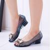 Tägliche Freizeit Kristallschuhe Damen Sandalen Damen Arbeitsschuhe Wasserdicht für Outdoor-Bekleidung an Regentagen