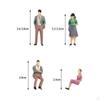Hand Painted Figurines Tiny People Desktop Ornament Scenery Diorama Sitting Standing Figures Sand