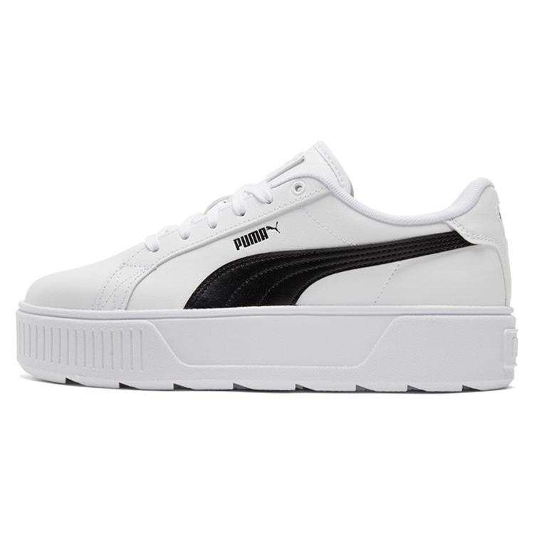 Puma Womens Karmen Leather 'White Black' (women's Sizes) White / Black Skateboard Shoes 384615 02