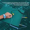 ESD Anti-Static Rubber Mat W/Wrist Strap & Ground Wire, High-Temperature Resistant, Electrostatic Discharge, Repair Hand Tools Set for Phone