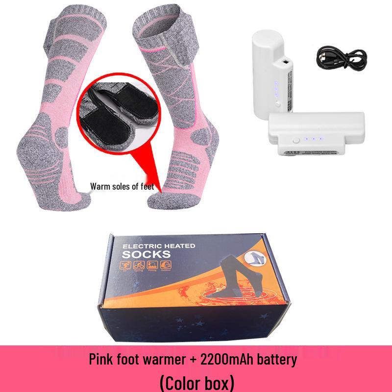 Rechargeable Electric Heated Socks - Unisex Winter Foot Warmers