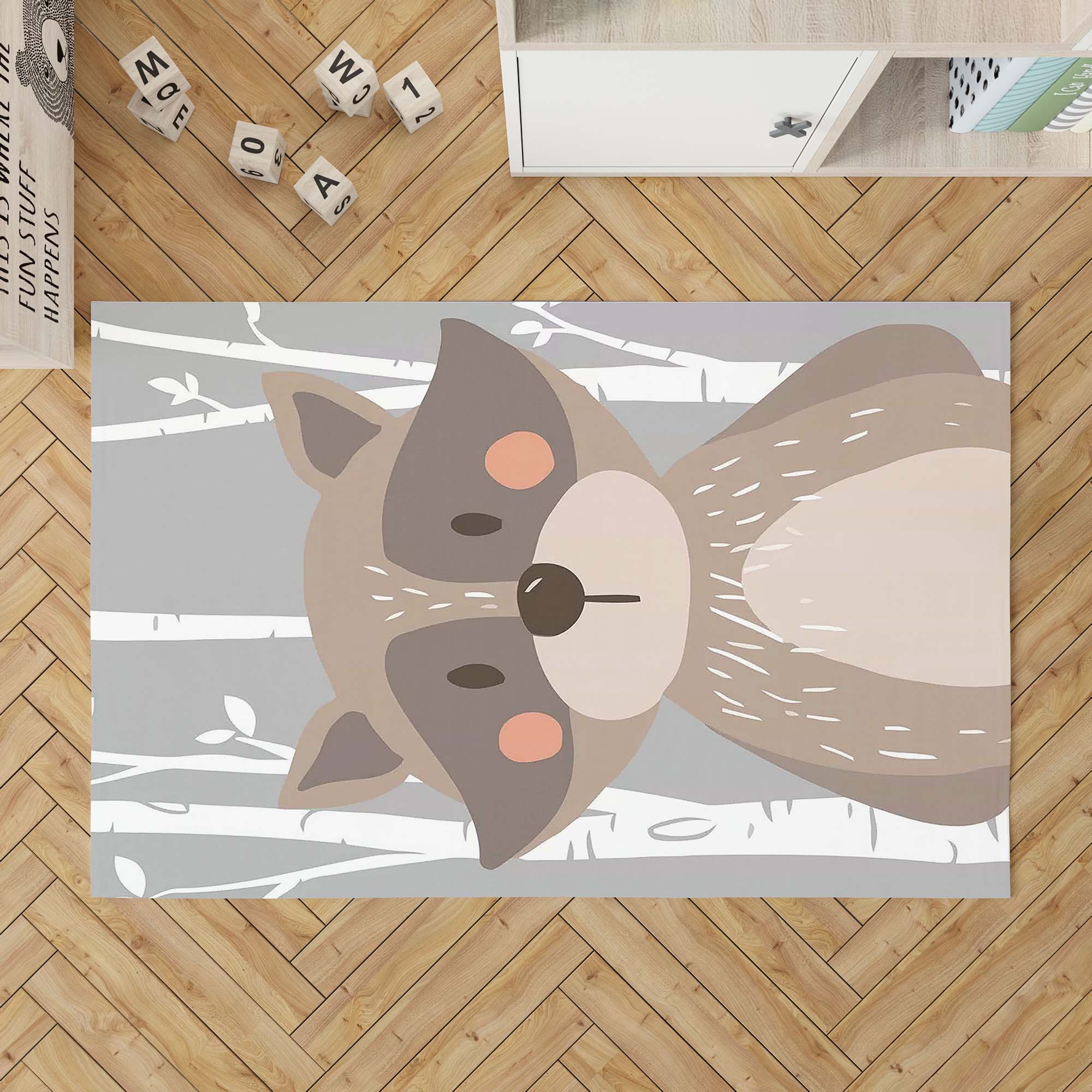 

Декоративный современный тонкий коврик для детей из хлопка, устойчивый к пятнам, моющийся, сплетенный машиной 40 x 60 cm