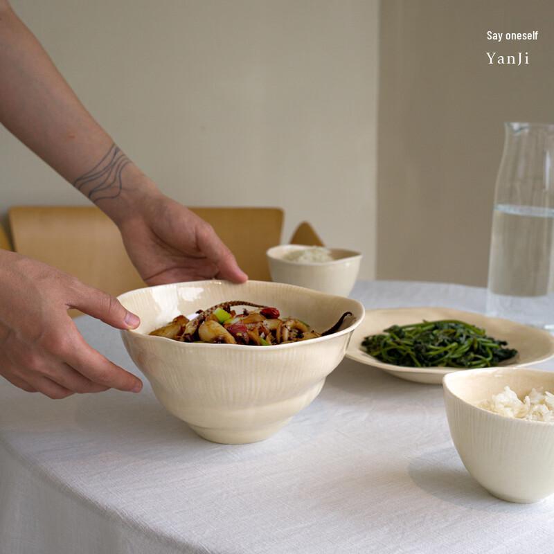 Mushroom Ceramic Soup Noodle Bowl