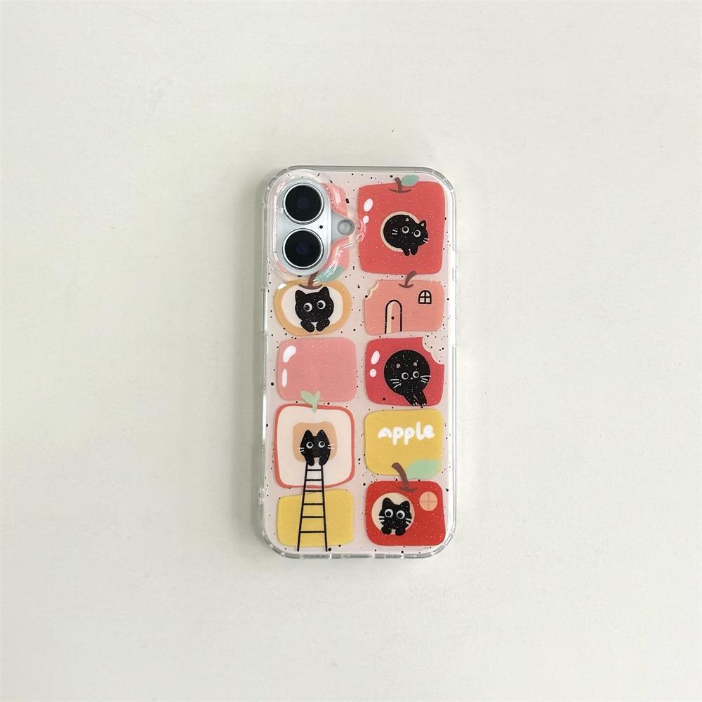 Pouzdro na telefon IMD pro iPhone 11 13 16 Pro Max Pouzdro pro iPhone 13 14 15 Pro Max 12 13 Pro Max 13 Pro 14 Pro Kreslený motiv květiny a zvířete Odolné proti nárazům a opotřebení