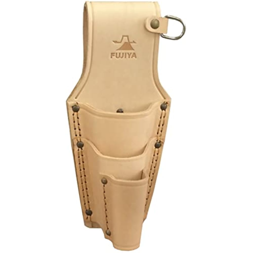 Fujiya (Fujiya) Leather Pliers Holder (3-Step Pliers, D-Can Included), Made in Japan, LP-5D