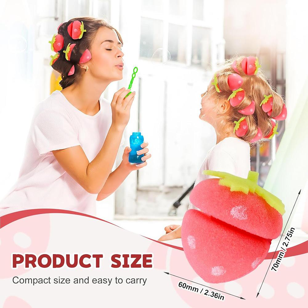 Rouleaux Éponge En Mousse Pour Cheveux - Bigoudis Flexibles Pour Dormir - Rose - Lot