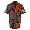 Retro Bohème-Print - Herren Freizeit Kurzarmhemd