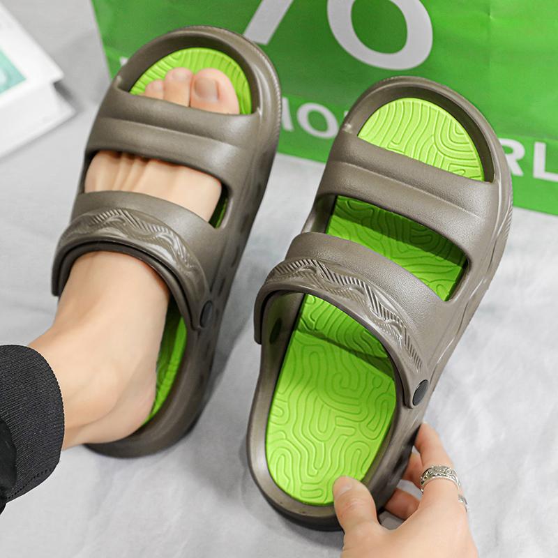 2025 New Men's Massage Slippers Indoor Outdoor Sandals Beach Comfortable Soft Slides Clogs Casual Shoes Men Women Home Slippers