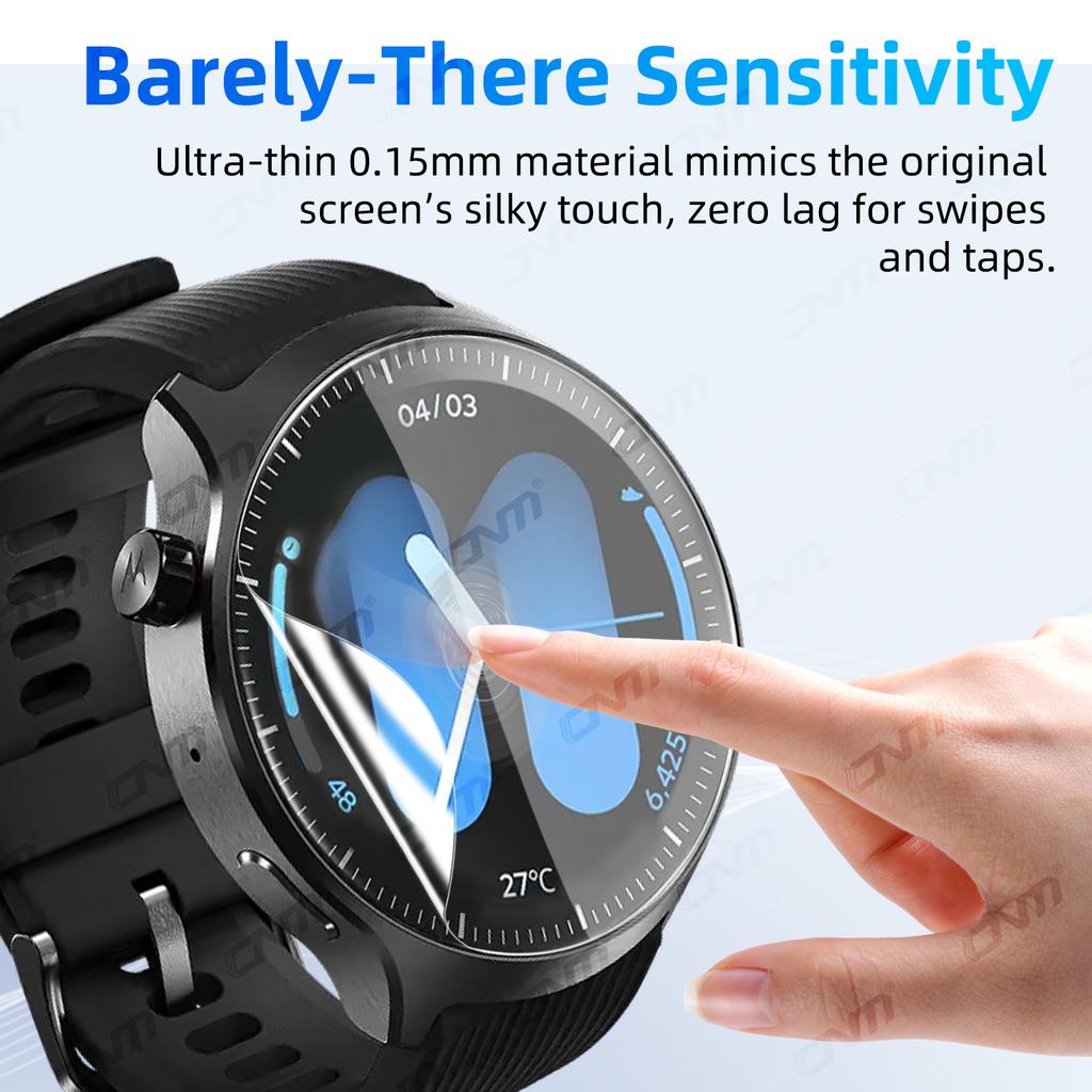 Hydrogel-Folie für Motorola Watch Ultra Displayschutz Anti-Kratzer, HD Vollabdeckung Schutzfolie Zubehör (Nicht Glas)