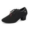 Jazz Latin  Medium Heel Dance Shoes for Women with Breathable Oxford Cloth Modern Dance Shoe Heeled 5CM
