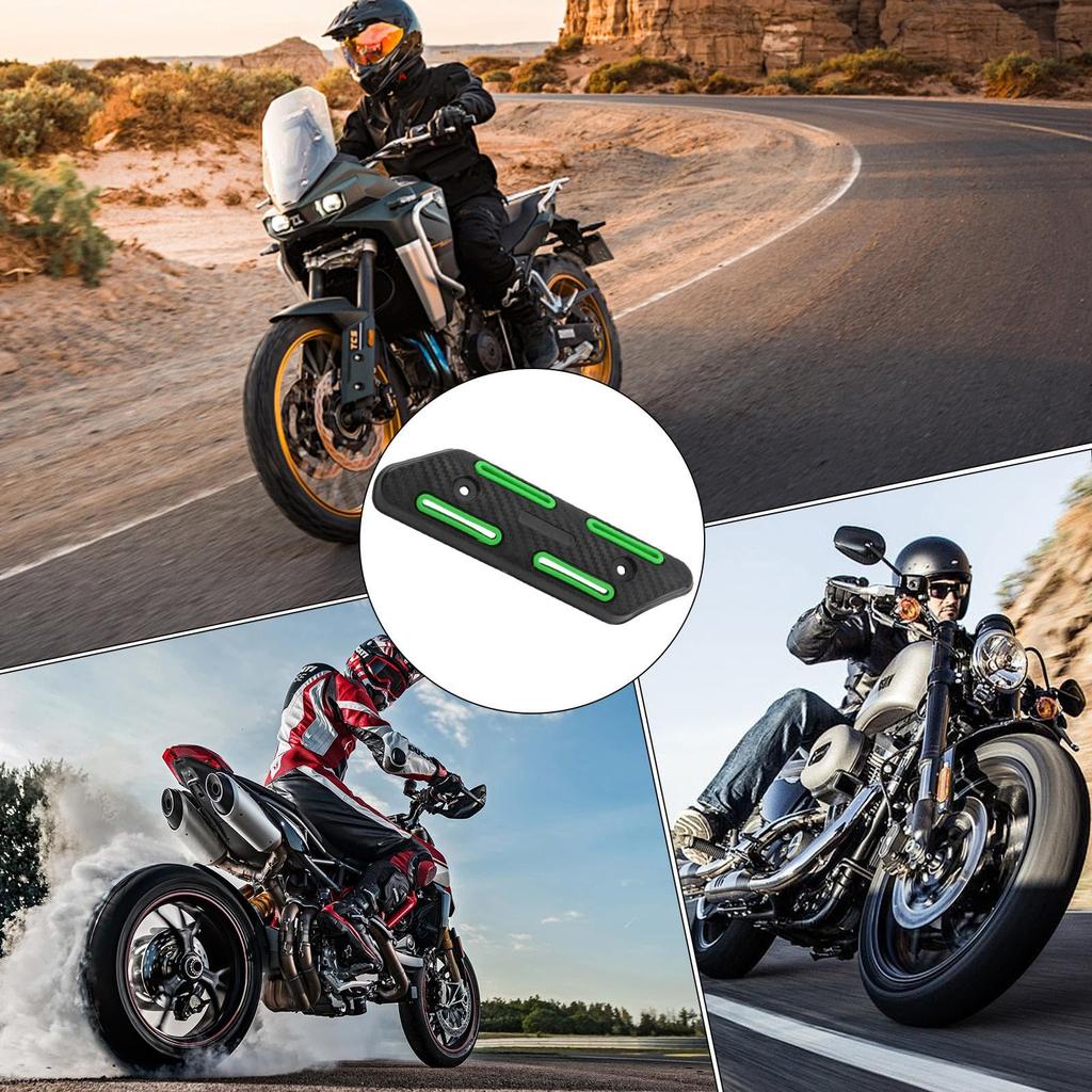 Motorcycle Heatshield,Exhaust Heat Shield - Off-Road Motorcycle Exhaust Duct Heat Shield Lid Motorcycle Retro