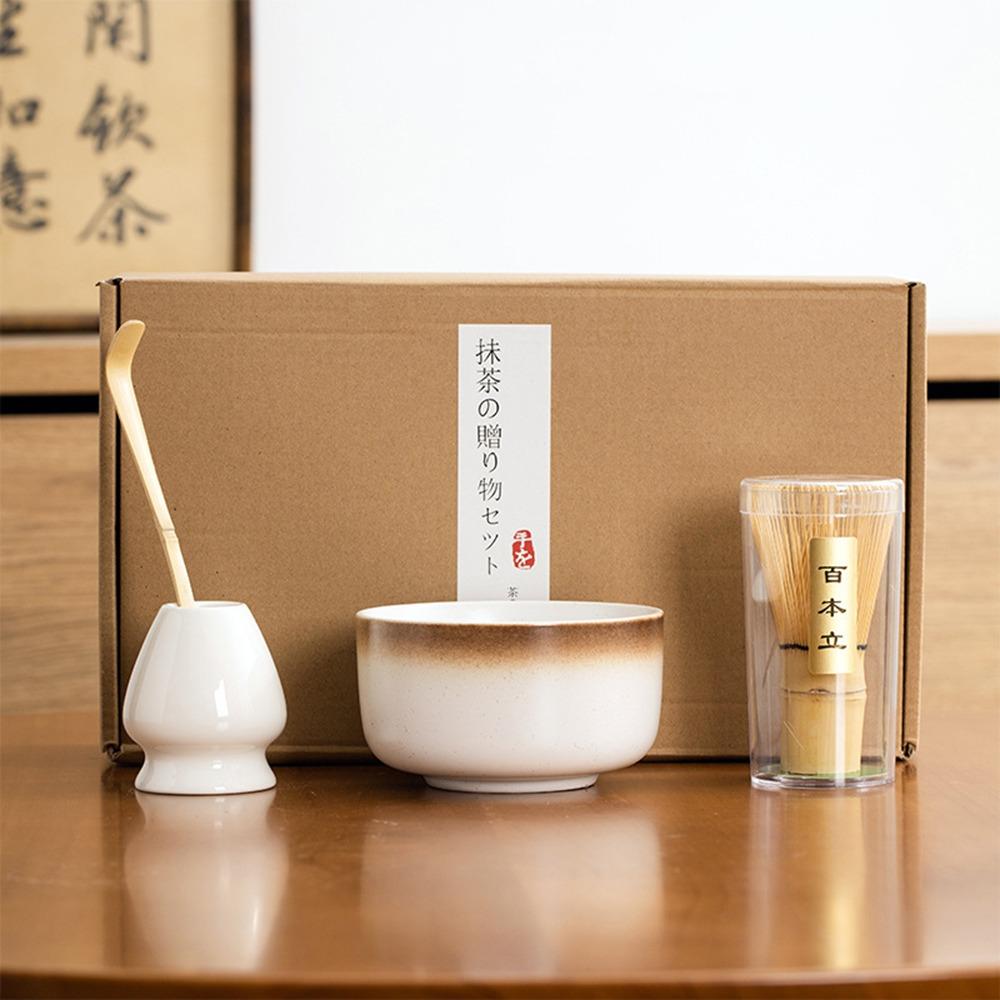 4/6PCS Reusable Matcha Whisk Set Food Grade Japanese Chasen Traditional Match Bowl Stirring