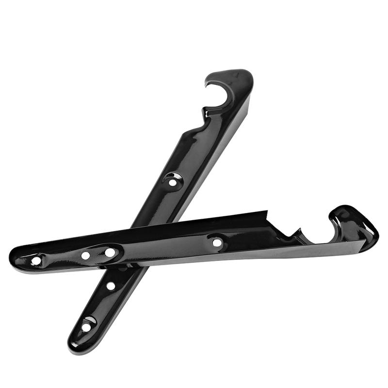Gloss Black Motorcycle Rear Fender Strut Covers Mudguard Turn Signal Support Bracket For Harley Sportsters XL 883 1200 48 72