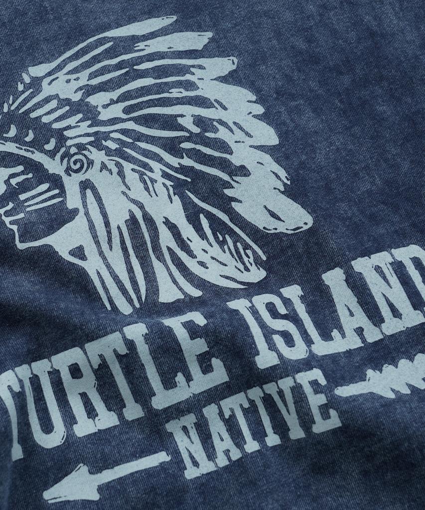 FRIZMWORKS Turtle Island Tee _ Rusty Navy