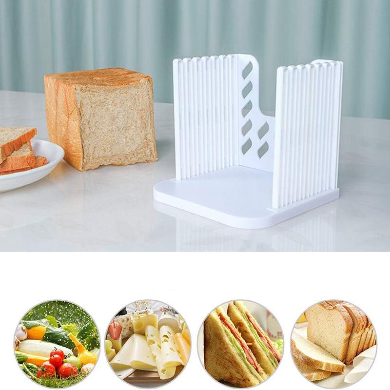 Toast Brotschneider Faltbarer Toast Laib Schneidständer Vielseitige Schneidhilfe für selbstgebackenes Brot DIY Brotschneider Küchenbackwerkzeug