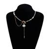 Alloy Crafted Crystals Flower Pendant Necklace with Adjustable Chain for Comfortable and Sophisticated Styles