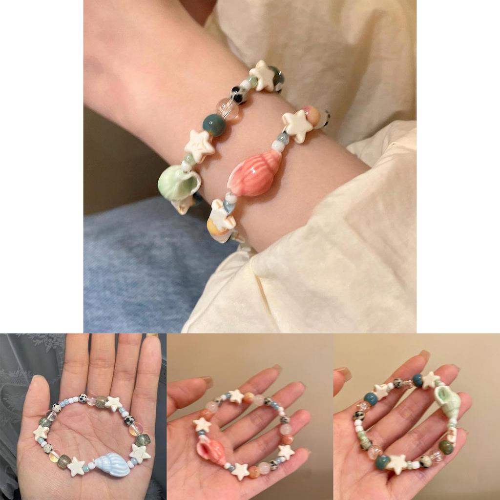 Summer 2025 Boho Style Hand Jewelry With Star Design And Shell Decor For Women